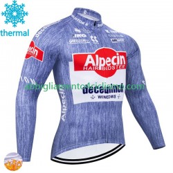 Uomo Maglia Invernale Ciclismo Alpecin Deceuninck 2024