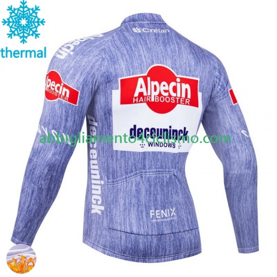 Uomo Maglia Invernale Ciclismo Alpecin Deceuninck 2024