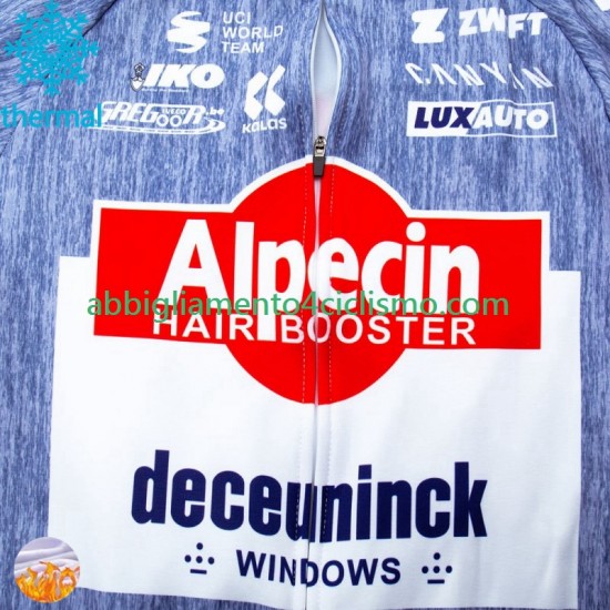 Uomo Maglia Invernale Ciclismo Alpecin Deceuninck 2024