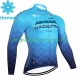 Uomo Maglia Invernale Ciclismo Astana Qazaqstan 2023