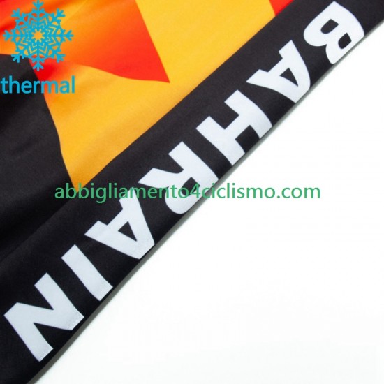 Uomo Maglia Invernale Ciclismo Bahrain Victorious 2023