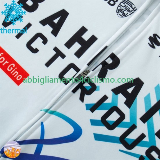 Uomo Maglia Invernale Ciclismo Bahrain Victorious 2024