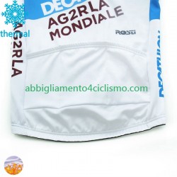 Uomo Maglia Invernale Ciclismo Decathlon Ag2R 2024
