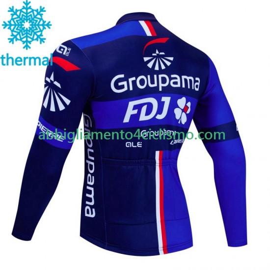 Uomo Maglia Invernale Ciclismo Fdj Groupama 2023