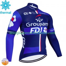 Uomo Maglia Invernale Ciclismo Fdj Groupama 2024