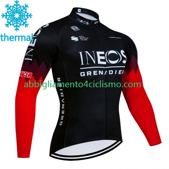 Uomo Maglia Invernale Ciclismo Ineos Grenadier 2023 N002