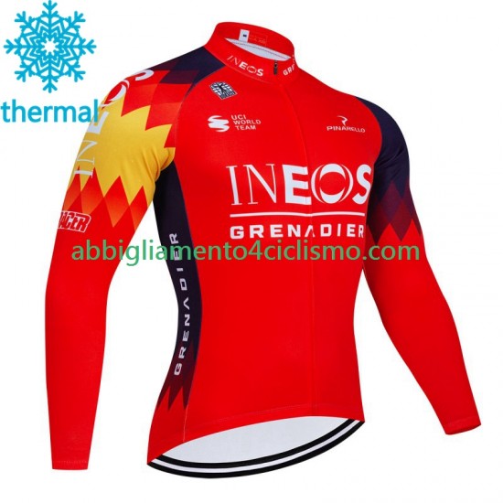 Uomo Maglia Invernale Ciclismo Ineos Grenadier 2023