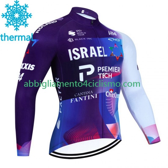 Uomo Maglia Invernale Ciclismo Israel 2023
