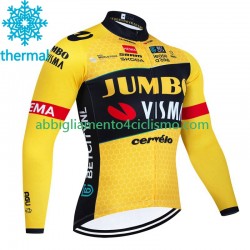 Uomo Maglia Invernale Ciclismo Jumbo Visma 2023