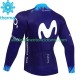 Uomo Maglia Invernale Ciclismo Movistar 2023