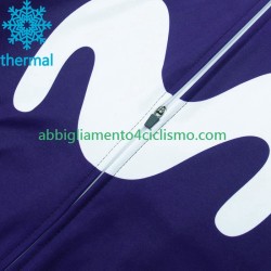 Uomo Maglia Invernale Ciclismo Movistar 2023
