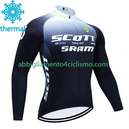 Uomo Maglia Invernale Ciclismo Scott Sram 2023
