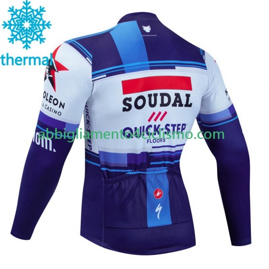 Uomo Maglia Invernale Ciclismo Soudal Quickstep 2023