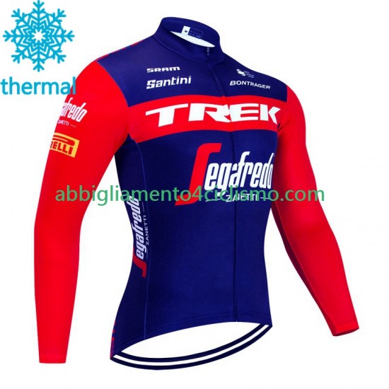Uomo Maglia Invernale Ciclismo Trek Segafredo 2023 N002