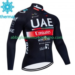 Uomo Maglia Invernale Ciclismo Uae Emirates 2023 N001