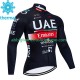 Uomo Maglia Invernale Ciclismo Uae Emirates 2023 N001