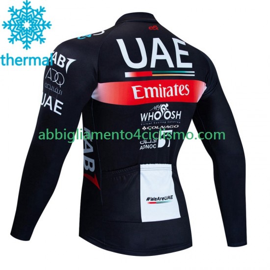 Uomo Maglia Invernale Ciclismo Uae Emirates 2023 N001