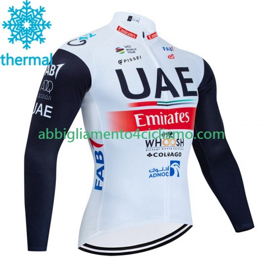 Uomo Maglia Invernale Ciclismo Uae Emirates 2023