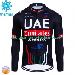 Uomo Maglia Invernale Ciclismo Uae Emirates 2024 N001