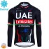 Uomo Maglia Invernale Ciclismo Uae Emirates 2024 N001