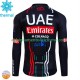 Uomo Maglia Invernale Ciclismo Uae Emirates 2024 N001
