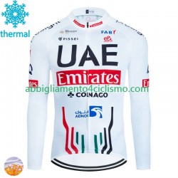 Uomo Maglia Invernale Ciclismo Uae Emirates 2024