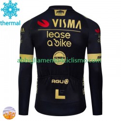 Uomo Maglia Invernale Ciclismo Visma Lease A Bike 2024 N001