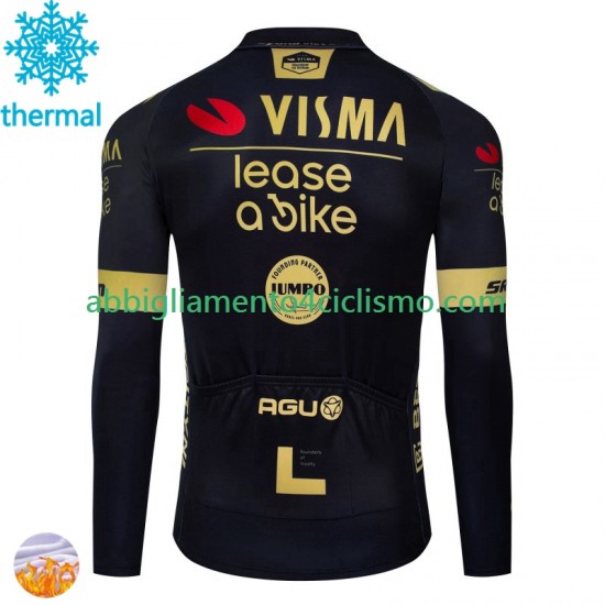 Uomo Maglia Invernale Ciclismo Visma Lease A Bike 2024 N001