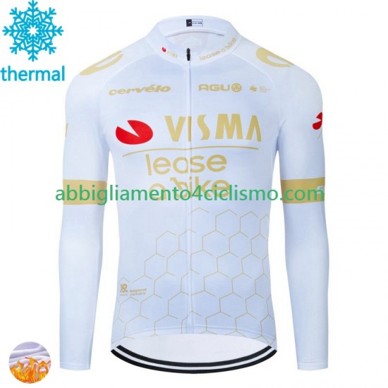 Uomo Maglia Invernale Ciclismo Visma Lease A Bike 2024 N002