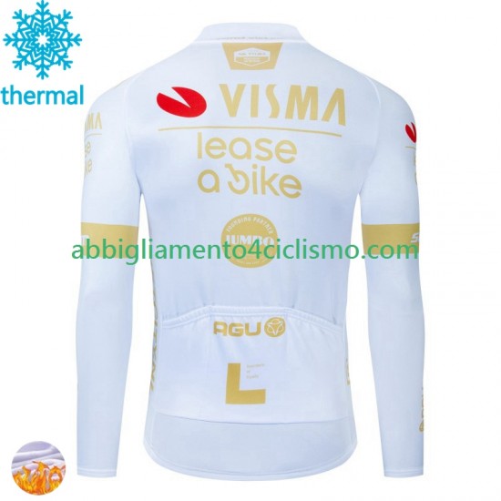 Uomo Maglia Invernale Ciclismo Visma Lease A Bike 2024 N002