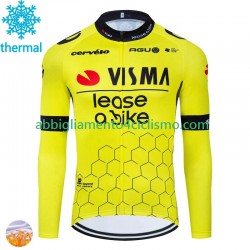 Uomo Maglia Invernale Ciclismo Visma Lease A Bike 2024