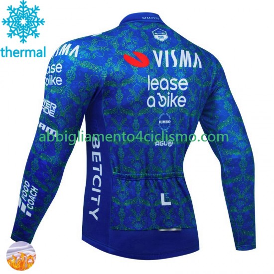 Uomo Maglia Invernale Ciclismo Visma Lease A Bike Tdf 2024