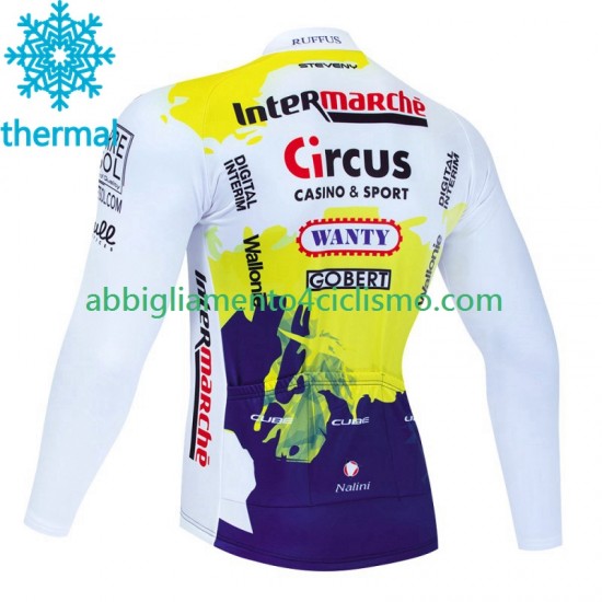 Uomo Maglia Invernale Ciclismo Wanty Circus 2023 Noir