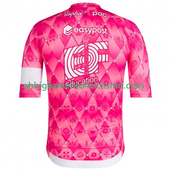 Uomo Maglia Ciclismo Maniche Corte EF Education-EasyPost 2025