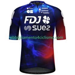 Donna Maglia Ciclismo Maniche Corte FDJ SUEZ 2025