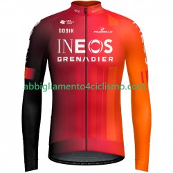 Uomo Maglia Ciclismo Maniche Lunghe Ineos Grenadiers 2025