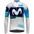 Uomo Maglia Ciclismo Maniche Lunghe Movistar Team 2025 N001