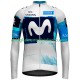 Uomo Maglia Ciclismo Maniche Lunghe Movistar Team 2025 N001