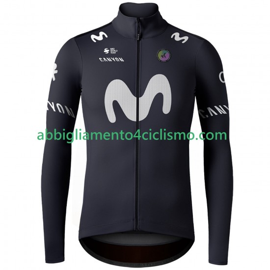 Uomo Maglia Ciclismo Maniche Lunghe Movistar Team 2025