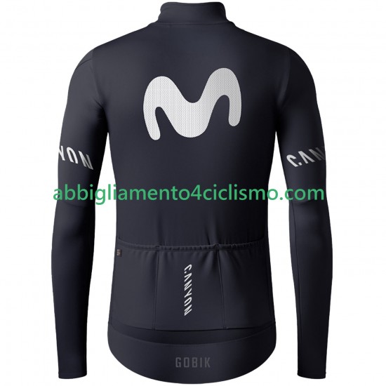 Uomo Maglia Ciclismo Maniche Lunghe Movistar Team 2025