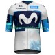 Uomo Maglia Ciclismo Maniche Corte Movistar Team 2025 N002