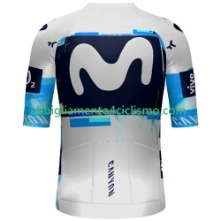 Uomo Maglia Ciclismo Maniche Corte Movistar Team 2025 N002