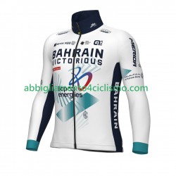 Uomo Maglia Ciclismo Maniche Lunghe Team Bahrain Victorious 2025
