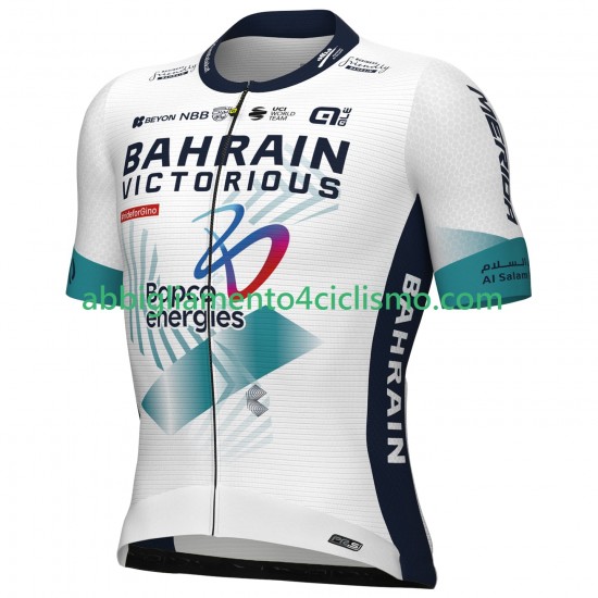 Uomo Maglia Ciclismo Maniche Corte Team Bahrain Victorious 2025