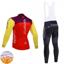 Uomo Invernale Completo Maglie e Calzamaglia con bretelle Team Cofidis 2025