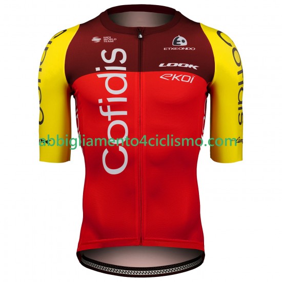 Uomo Maglia Ciclismo Maniche Corte Team Cofidis 2025