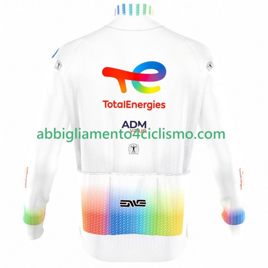 Uomo Maglia Ciclismo Maniche Lunghe Team TotalEnergies 2025