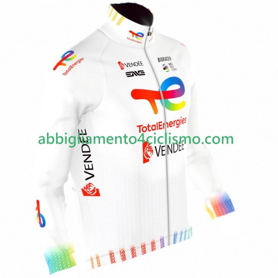Uomo Maglia Ciclismo Maniche Lunghe Team TotalEnergies 2025