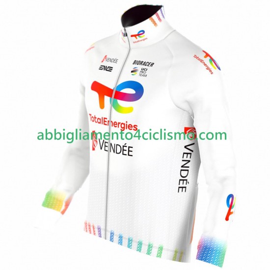 Uomo Maglia Ciclismo Maniche Lunghe Team TotalEnergies 2025