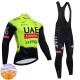 Uomo Invernale Completo Maglie e Calzamaglia con bretelle UAE Team Emirates XRG 2025
